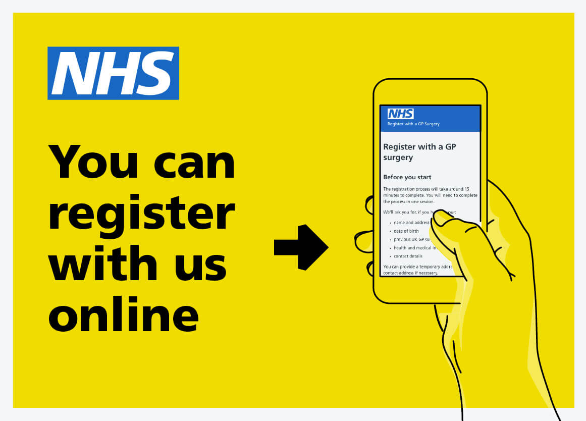 You can register with us online